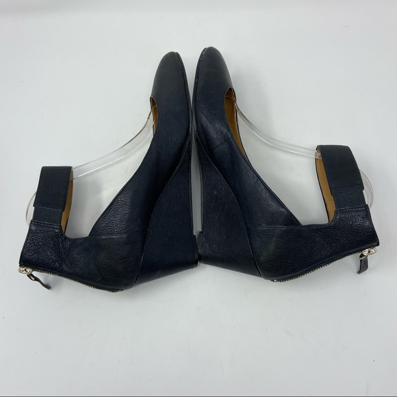 Nine West Black Mary Jane Platform Wedge Heels - Picture 8 of 11